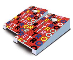 "RetroRetro Repeat" Tabletop Cornhole Set